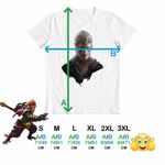 Fashion, accesorii si bijuterii - Barbati - Imbracaminte - Tricouri si bluze barbati - Tricou Barbati Wukong Myth Black Death Monkey, alb, marime M - Infinity.ro