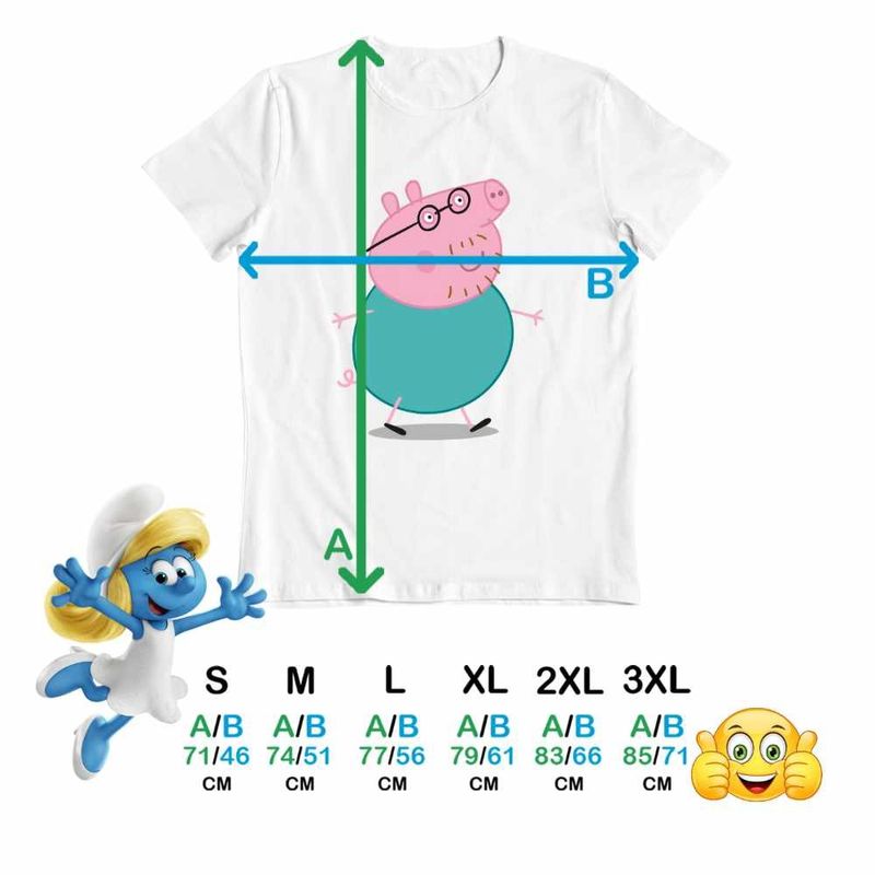 Fashion, accesorii si bijuterii - Barbati - Imbracaminte - Tricouri si bluze barbati - Tricou Barbati Tata Purcelusa Peppa Pig Pepa, alb, marime S - Infinity.ro