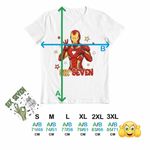 Fashion, accesorii si bijuterii - Barbati - Imbracaminte - Tricouri si bluze barbati - Tricou Barbati Six Seven Iron Man 67 Marvel Superhero, alb, marime 2XL - Infinity.ro