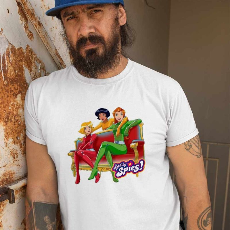 Fashion, accesorii si bijuterii - Barbati - Imbracaminte - Tricouri si bluze barbati - Tricou Barbati Spioanele Misiune Totally Spies, alb, marime L - Infinity.ro