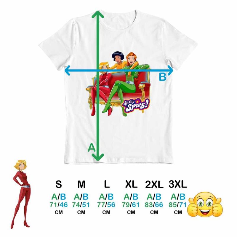 Fashion, accesorii si bijuterii - Barbati - Imbracaminte - Tricouri si bluze barbati - Tricou Barbati Spioanele Misiune Totally Spies, alb, marime L - Infinity.ro