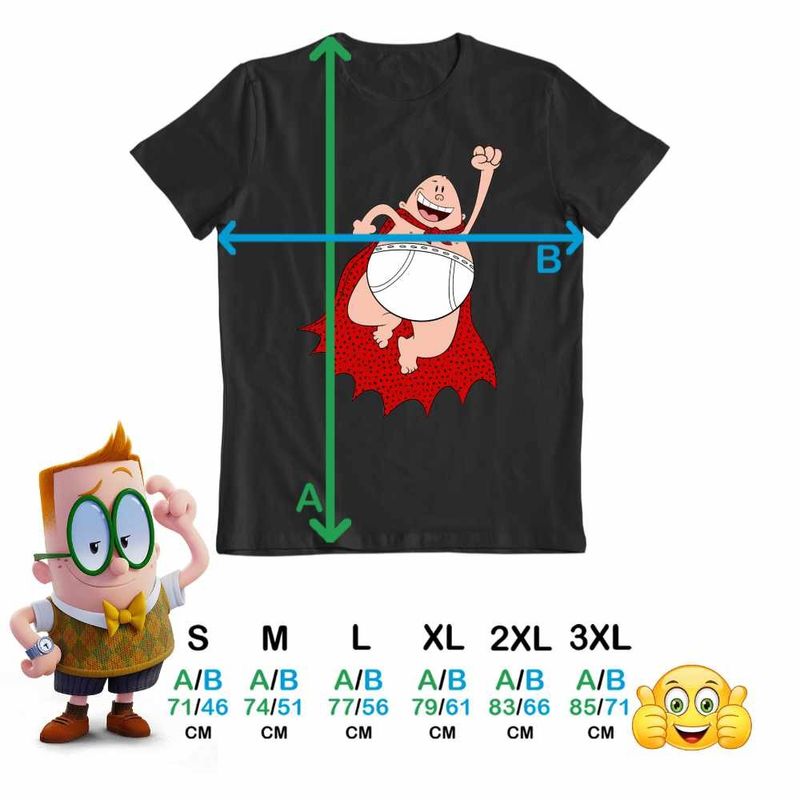 Fashion, accesorii si bijuterii - Barbati - Imbracaminte - Tricouri si bluze barbati - Tricou Barbati Captain Underpants Capitanul Chilot Dav Pilkey, negru, marime 2XL - Infinity.ro