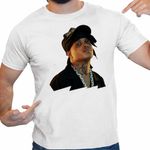 Fashion, accesorii si bijuterii - Barbati - Imbracaminte - Tricouri si bluze barbati - Tricou Barbati Ski Mask Slump God Rap Vibe, alb, marime M - Infinity.ro
