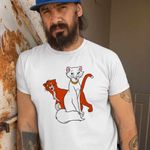 Fashion, accesorii si bijuterii - Barbati - Imbracaminte - Tricouri si bluze barbati - Tricou Barbati Pisicile Aristocrate Ducesa Omalley, alb, marime 2XL - Infinity.ro