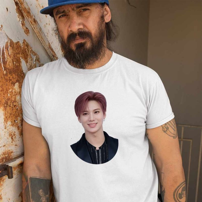 Fashion, accesorii si bijuterii - Barbati - Imbracaminte - Tricouri si bluze barbati - Tricou Barbati Taemin Kpop Korea Music, alb, marime M - Infinity.ro