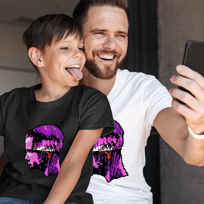 Fashion, accesorii si bijuterii - Barbati - Imbracaminte - Tricouri si bluze barbati - Tricou Barbati Stranger Things Pixel Art Jane Eleven, negru, marime L - Infinity.ro
