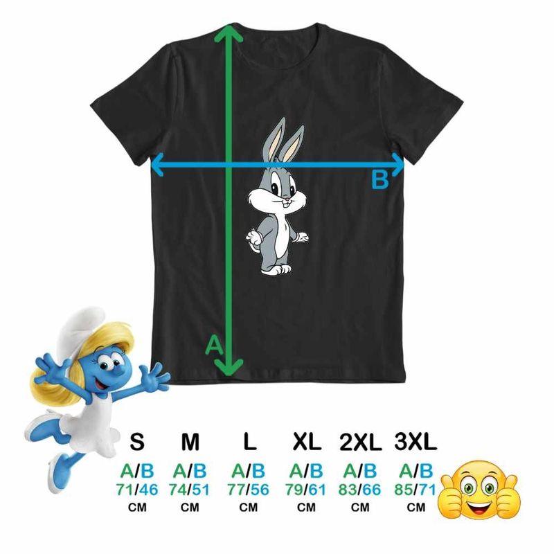 Fashion, accesorii si bijuterii - Barbati - Imbracaminte - Tricouri si bluze barbati - Tricou Barbati Bugs Bunny Bebelus, negru, marime L - Infinity.ro