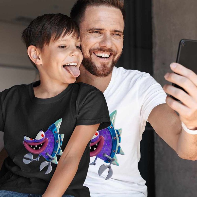 Fashion, accesorii si bijuterii - Barbati - Imbracaminte - Tricouri si bluze barbati - Tricou Barbati Dog Man Flippy The Fish Pestele, negru, marime 3XL - Infinity.ro