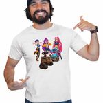 Fashion, accesorii si bijuterii - Barbati - Imbracaminte - Tricouri si bluze barbati - Tricou Barbati Wall-E Huntrix Stitch K-Pop Demon Hunters, alb, marime L - Infinity.ro