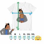 Fashion, accesorii si bijuterii - Barbati - Imbracaminte - Tricouri si bluze barbati - Tricou Barbati BoJack Horseman Desene Animate, alb, marime 3XL - Infinity.ro
