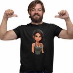 Fashion, accesorii si bijuterii - Barbati - Imbracaminte - Tricouri si bluze barbati - Tricou Barbati Tomb Raider Aventuri Lara Croft Militar Camuflaj, negru, marime 3XL - Infinity.ro