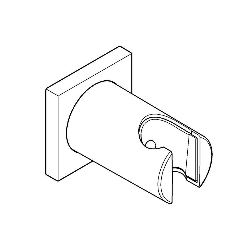 Casa si Gradina - Sanitare - Cazi si cabine de dus - Coloane si seturi de dus - Suport para dus Grohe 270752430, 69 mm, 50 mm, universal, pe perete, abs, metal, suport para dus incorporat, Negru - Infinity.ro