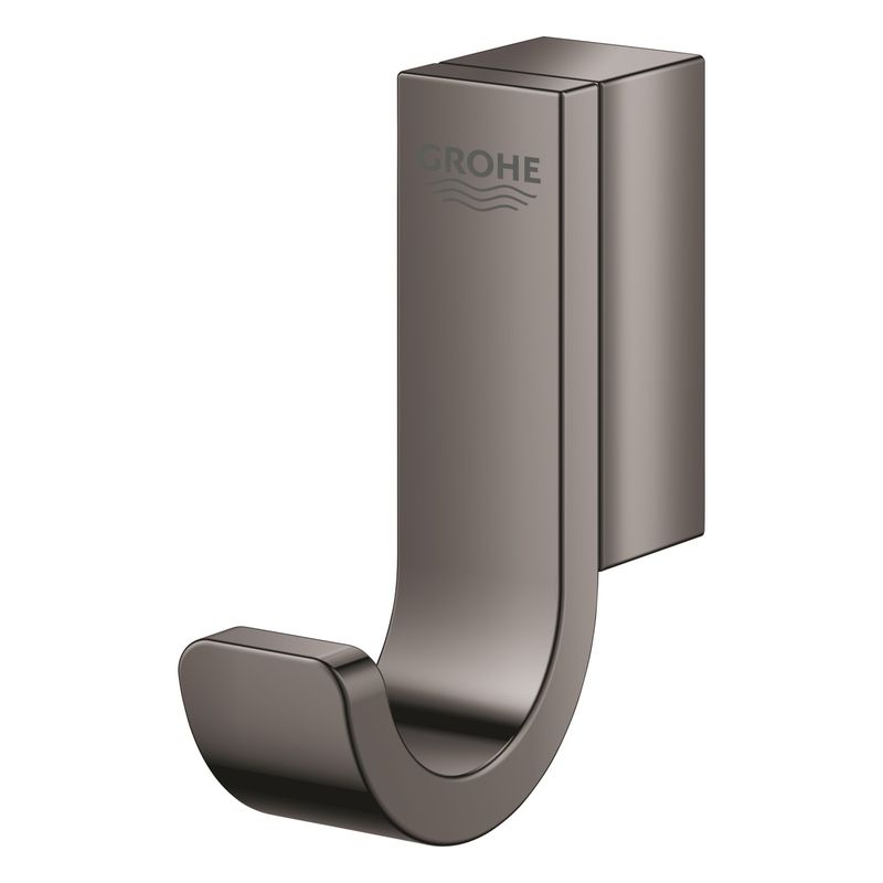 Casa si Gradina - Sanitare - Suporturi si accesorii baie - Suporturi baie - Agatatoare Grohe 41039A00, Selection, pe perete, metal, lucios, grafit - Infinity.ro