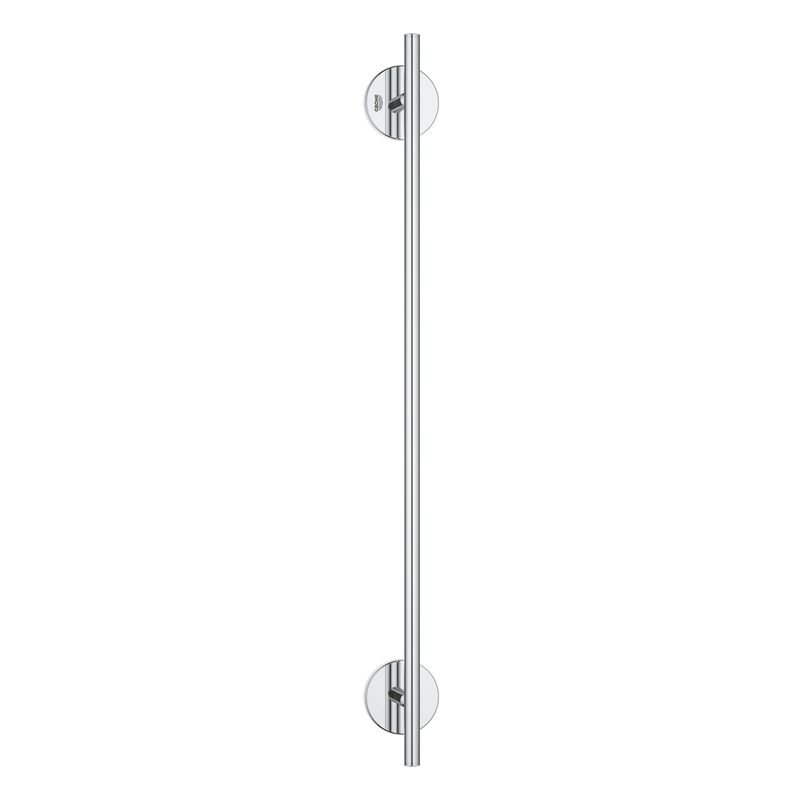 Casa si Gradina - Sanitare - Suporturi si accesorii baie - Suporturi baie - Bara prosop Grohe 41166000, 523 mm, 56 mm, 2 orificii instalare, 1 rafturi, pe perete, metal, posibiltiate lipire, Crom - Infinity.ro