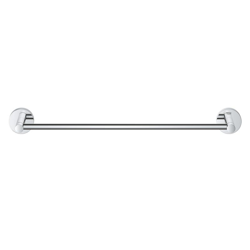 Casa si Gradina - Sanitare - Suporturi si accesorii baie - Suporturi baie - Bara prosop Grohe 41197000, 475 mm, 60 mm, 2 orificii instalare, 1 rafturi, pe perete, metal, posibiltiate lipire, Crom - Infinity.ro