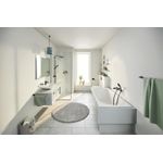 Casa si Gradina - Sanitare - Suporturi si accesorii baie - Suporturi baie - Bara prosop Grohe 411872430, 850 mm, 60 mm, 2 orificii instalare, 1 rafturi, pe perete, metal, Negru - Infinity.ro