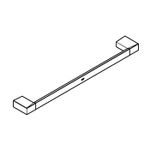 Casa si Gradina - Sanitare - Suporturi si accesorii baie - Suporturi baie - Suport prosop Grohe 40767000, 500 mm, 60 mm, 2 orificii instalare, 1 rafturi, pe perete, metal, Crom - Infinity.ro