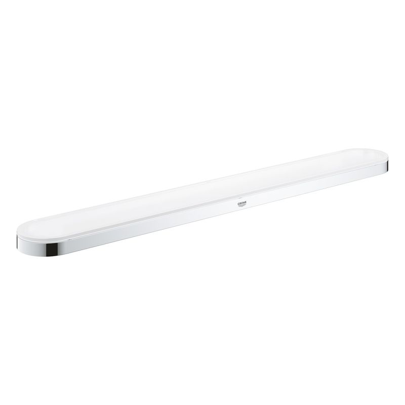 Casa si Gradina - Sanitare - Suporturi si accesorii baie - Suporturi baie - Suport prosop Grohe 41056000, 600 mm, 85 mm, 2 orificii instalare, 1 rafturi, pe perete, metal, Crom - Infinity.ro