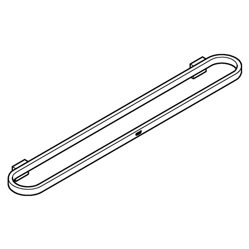 Casa si Gradina - Sanitare - Suporturi si accesorii baie - Suporturi baie - Suport prosop Grohe 41056000, 600 mm, 85 mm, 2 orificii instalare, 1 rafturi, pe perete, metal, Crom - Infinity.ro