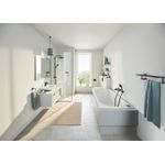 Casa si Gradina - Sanitare - Suporturi si accesorii baie - Suporturi baie - Suport prosop Grohe 410992430, 600 mm, 210 mm, 4 orificii instalare, 5 rafturi, pe perete, metal, Negru - Infinity.ro