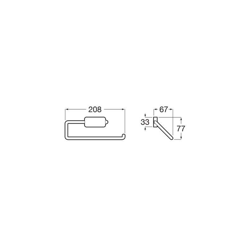 Casa si Gradina - Sanitare - Suporturi si accesorii baie - Suporturi baie - Inel prosop Roca A817728C00, 208 mm, 77 mm, 1 rafturi, 2 orificii instalare, pe perete, metal, inel prosop, Crom - Infinity.ro