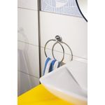 Casa si Gradina - Sanitare - Suporturi si accesorii baie - Suporturi baie - Inel prosop Grohe 41167000, 200 mm, 1 rafturi, 2 orificii instalare, pivotanta, pe perete, metal, Crom - Infinity.ro