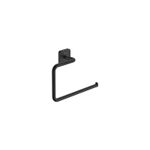 Casa si Gradina - Sanitare - Suporturi si accesorii baie - Suporturi baie - Inel prosop Roca A817886NB0, 227 mm, 157 mm, 1 rafturi, 2 orificii instalare, pe perete, metal, Negru - Infinity.ro