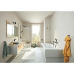 Casa si Gradina - Sanitare - Suporturi si accesorii baie - Suporturi baie - Agatatoare Grohe 409612430, 60 mm, 43 mm, 1 cuie, 2 orificii instalare, pe perete, metal, elemente fixare ascunse, Negru - Infinity.ro