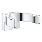 Casa si Gradina - Sanitare - Suporturi si accesorii baie - Suporturi baie - Agatatoare dubla Grohe 41049000, 58 mm, 56 mm, 2 cuie, 1 orificii instalare, pe perete, metal, elemente fixare, Crom - Infinity.ro