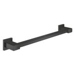 Casa si Gradina - Sanitare - Suporturi si accesorii baie - Suporturi baie - Bara sustinere Grohe 410952430, 504 mm, 81 mm, 2 orificii instalare, pe perete, metal, elemente fixare ascunse, Negru - Infinity.ro