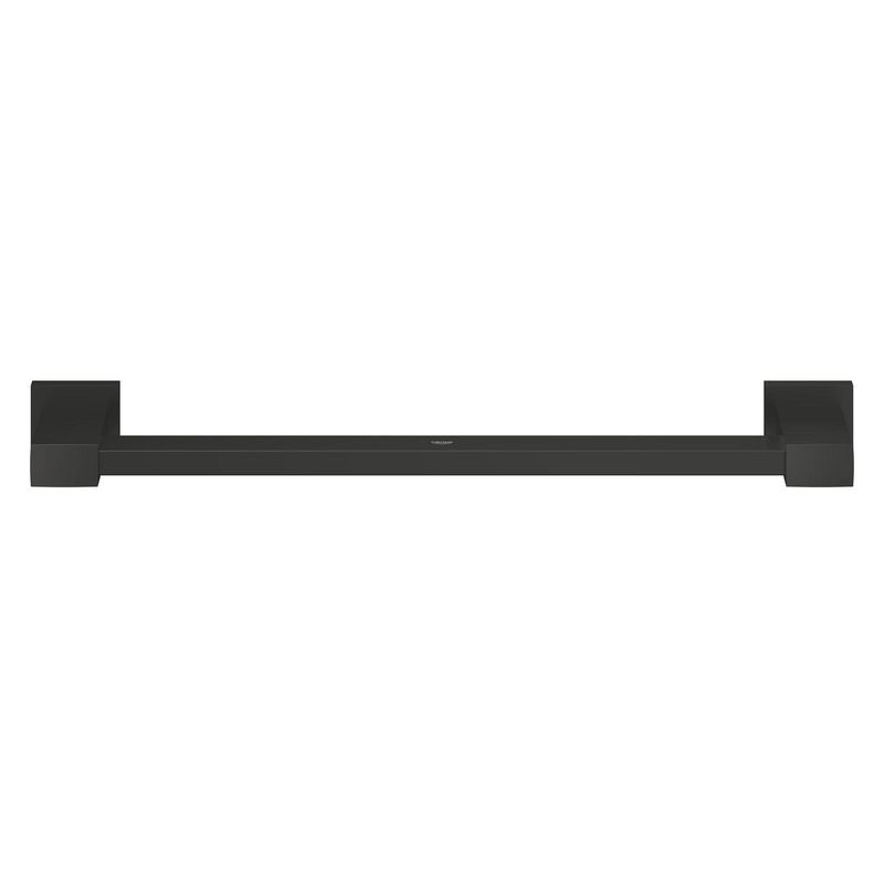 Casa si Gradina - Sanitare - Suporturi si accesorii baie - Suporturi baie - Bara sustinere Grohe 410952430, 504 mm, 81 mm, 2 orificii instalare, pe perete, metal, elemente fixare ascunse, Negru - Infinity.ro
