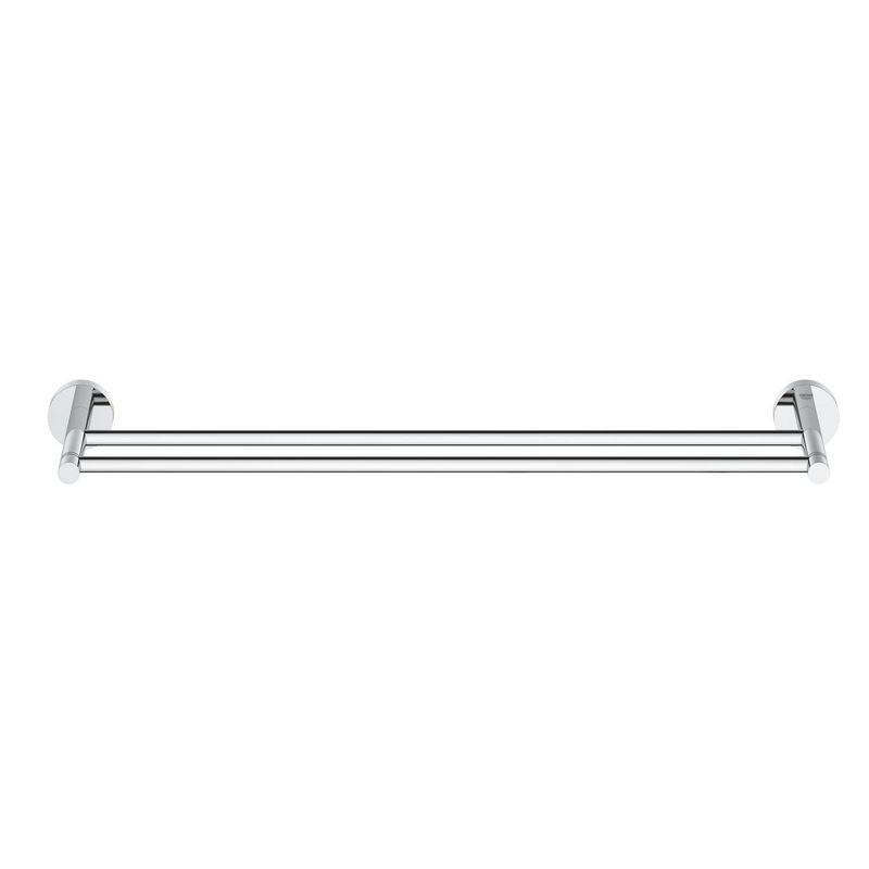 Casa si Gradina - Sanitare - Suporturi si accesorii baie - Suporturi baie - Bara prosop dubla Grohe 41203000, 625 mm, 105 mm, 2 orificii instalare, 2 rafturi, pe perete, metal, Crom - Infinity.ro