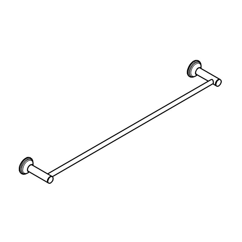 Casa si Gradina - Sanitare - Suporturi si accesorii baie - Suporturi baie - Suport prosop Grohe 40653001, 626 mm, 86 mm, 2 orificii instalare, 1 rafturi, pe perete, metal, Crom - Infinity.ro