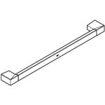 Casa si Gradina - Sanitare - Suporturi si accesorii baie - Suporturi baie - Bara prosop Grohe 40807000, 600 mm, 60 mm, 2 orificii instalare, 1 rafturi, pe perete, metal, elemente fixare, Crom - Infinity.ro