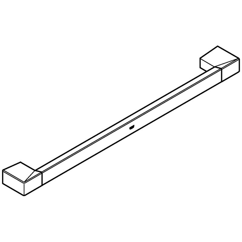 Casa si Gradina - Sanitare - Suporturi si accesorii baie - Suporturi baie - Bara prosop Grohe 40807000, 600 mm, 60 mm, 2 orificii instalare, 1 rafturi, pe perete, metal, elemente fixare, Crom - Infinity.ro