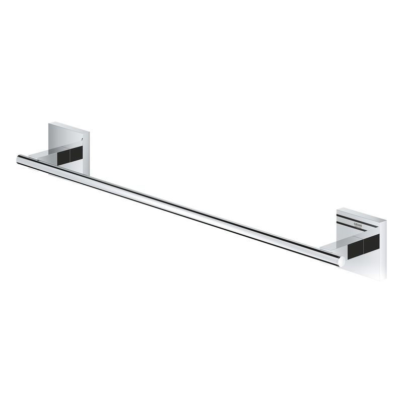 Casa si Gradina - Sanitare - Suporturi si accesorii baie - Suporturi baie - Bara prosop Grohe 40987000, 410 mm, 60 mm, 2 orificii instalare, 1 rafturi, pe perete, metal, posibiltiate lipire, Crom - Infinity.ro