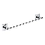 Casa si Gradina - Sanitare - Suporturi si accesorii baie - Suporturi baie - Bara prosop Grohe 40987000, 410 mm, 60 mm, 2 orificii instalare, 1 rafturi, pe perete, metal, posibiltiate lipire, Crom - Infinity.ro