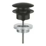 Casa si Gradina - Sanitare - Lavoar baie si accesorii - Accesorii baterii sanitare - Ventil lavoar Grohe 1024642430, 63 mm, 45 mm, 35 diametru, 1 1/4 diametru montaj, universal, in bideu, in lavoar, Negru - Infinity.ro