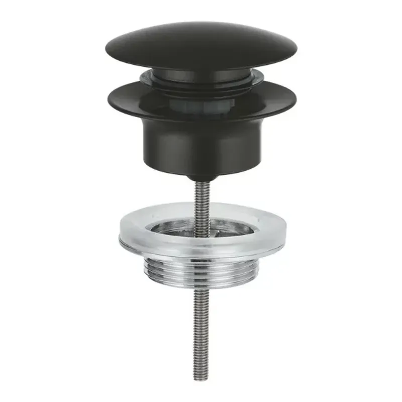 Casa si Gradina - Sanitare - Lavoar baie si accesorii - Accesorii baterii sanitare - Ventil lavoar Grohe 1024642430, 63 mm, 45 mm, 35 diametru, 1 1/4 diametru montaj, universal, in bideu, in lavoar, Negru - Infinity.ro