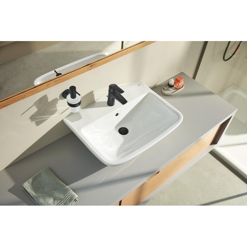 Casa si Gradina - Sanitare - Suporturi si accesorii baie - Dispensere - Dozator sapun Grohe 1022572430, 144 mm, 126 mm, 2 orificii instalare, 160 volum ml, pe perete, Negru - Infinity.ro