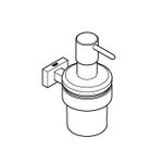 Casa si Gradina - Sanitare - Suporturi si accesorii baie - Dispensere - Dozator sapun Grohe 40756001, 157 mm, 74 mm, 1 orificii instalare, 150 volum ml, pe perete, Transparent - Infinity.ro