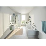 Casa si Gradina - Sanitare - Suporturi si accesorii baie - Dispensere - Dozator sapun Grohe 411882430, 144 mm, 126 mm, 2 orificii instalare, 160 volum ml, pe suport, sticla, metal, Negru - Infinity.ro