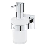 Casa si Gradina - Sanitare - Suporturi si accesorii baie - Dispensere - Dozator sapun lichid Grohe 41098000, 157 mm, 72 mm, 2 orificii instalare, 200 volum ml, pe perete, Crom - Infinity.ro