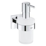 Casa si Gradina - Sanitare - Suporturi si accesorii baie - Dispensere - Dozator sapun lichid Grohe 41098000, 157 mm, 72 mm, 2 orificii instalare, 200 volum ml, pe perete, Crom - Infinity.ro