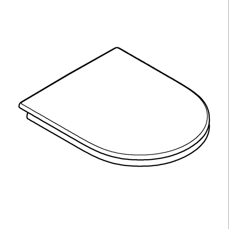 Casa si Gradina - Sanitare - Obiecte sanitare - Accesorii vase de toaleta - Capac WC Grohe 102500SH00, 450 mm, 365 mm, 1 functii speciale, capac softclose, oval, duroplast, Alb - Infinity.ro