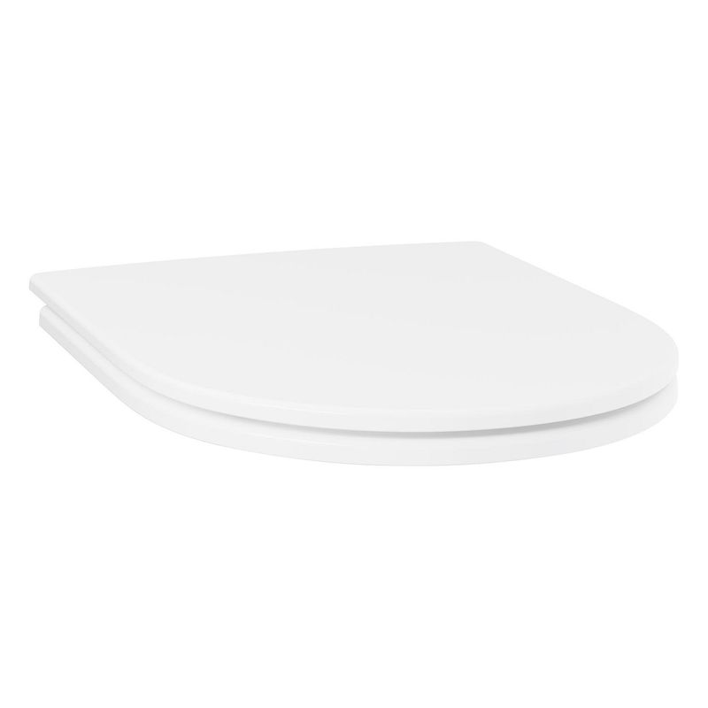 Casa si Gradina - Sanitare - Obiecte sanitare - Accesorii vase de toaleta - Capac WC Grohe 102500SH00, 450 mm, 365 mm, 1 functii speciale, capac softclose, oval, duroplast, Alb - Infinity.ro