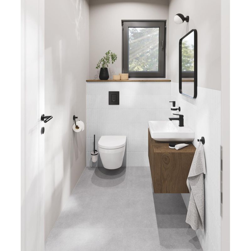 Casa si Gradina - Sanitare - Obiecte sanitare - Accesorii vase de toaleta - Capac WC Grohe 102500SH00, 450 mm, 365 mm, 1 functii speciale, capac softclose, oval, duroplast, Alb - Infinity.ro