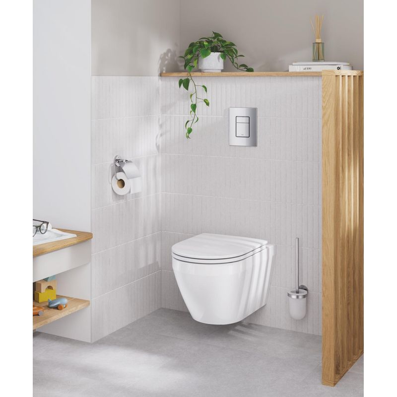 Casa si Gradina - Sanitare - Obiecte sanitare - Accesorii vase de toaleta - Capac WC Grohe 102500SH00, 450 mm, 365 mm, 1 functii speciale, capac softclose, oval, duroplast, Alb - Infinity.ro