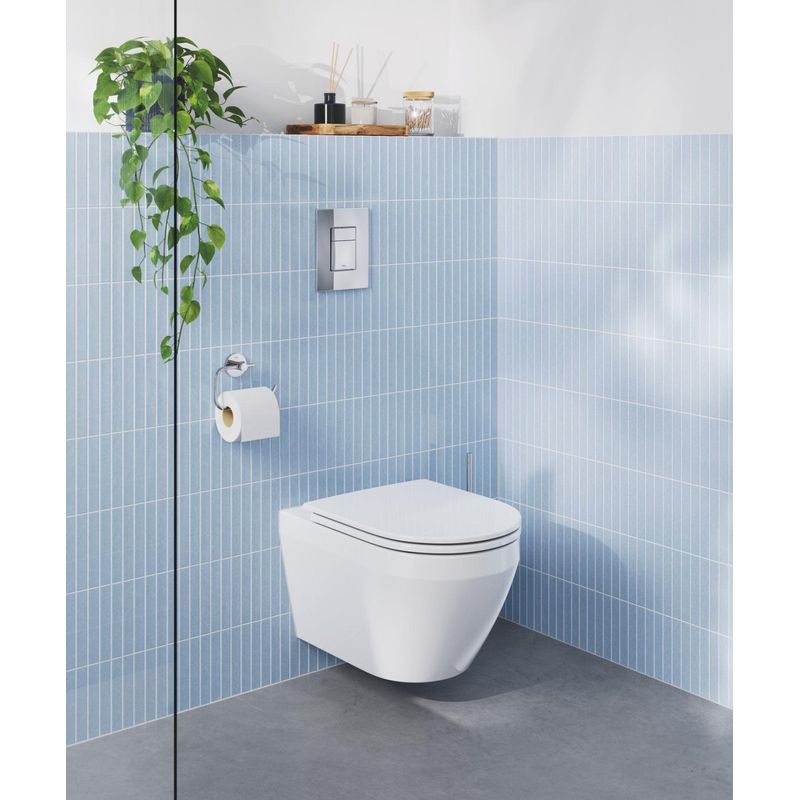 Casa si Gradina - Sanitare - Obiecte sanitare - Accesorii vase de toaleta - Capac WC Grohe 102500SH00, 450 mm, 365 mm, 1 functii speciale, capac softclose, oval, duroplast, Alb - Infinity.ro