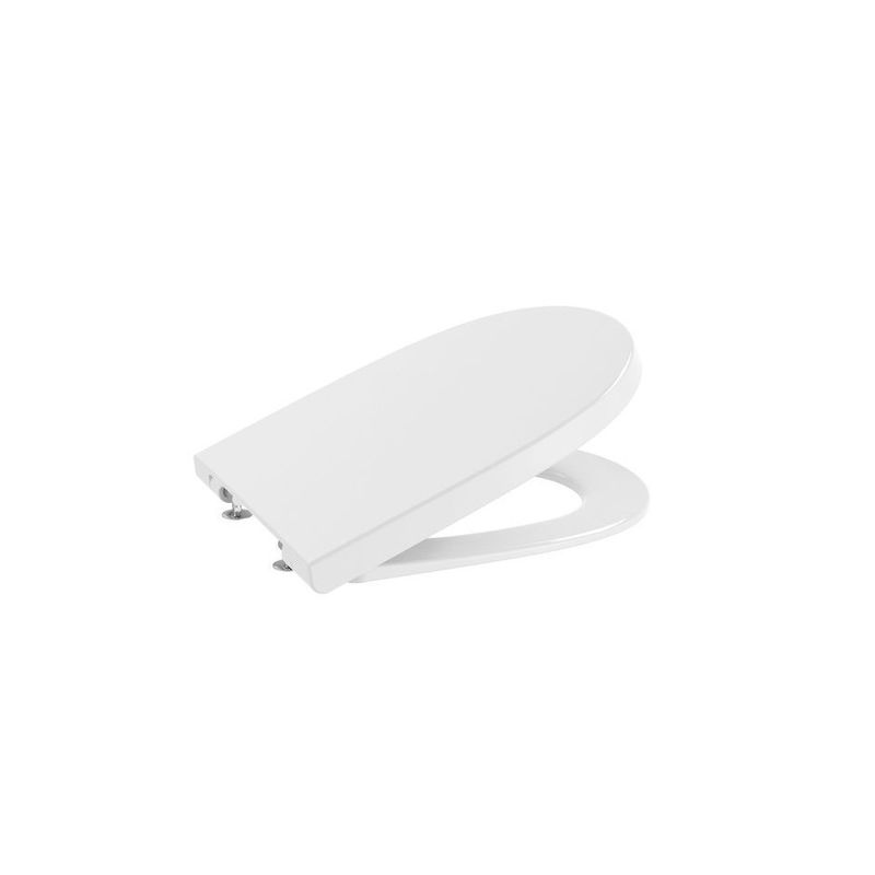 Casa si Gradina - Sanitare - Obiecte sanitare - Accesorii vase de toaleta - Capac WC Roca A8012A200B, 447 mm, 367 mm, 1 functii speciale, capac softclose, oval, duroplast, eliberare rapida, Alb - Infinity.ro